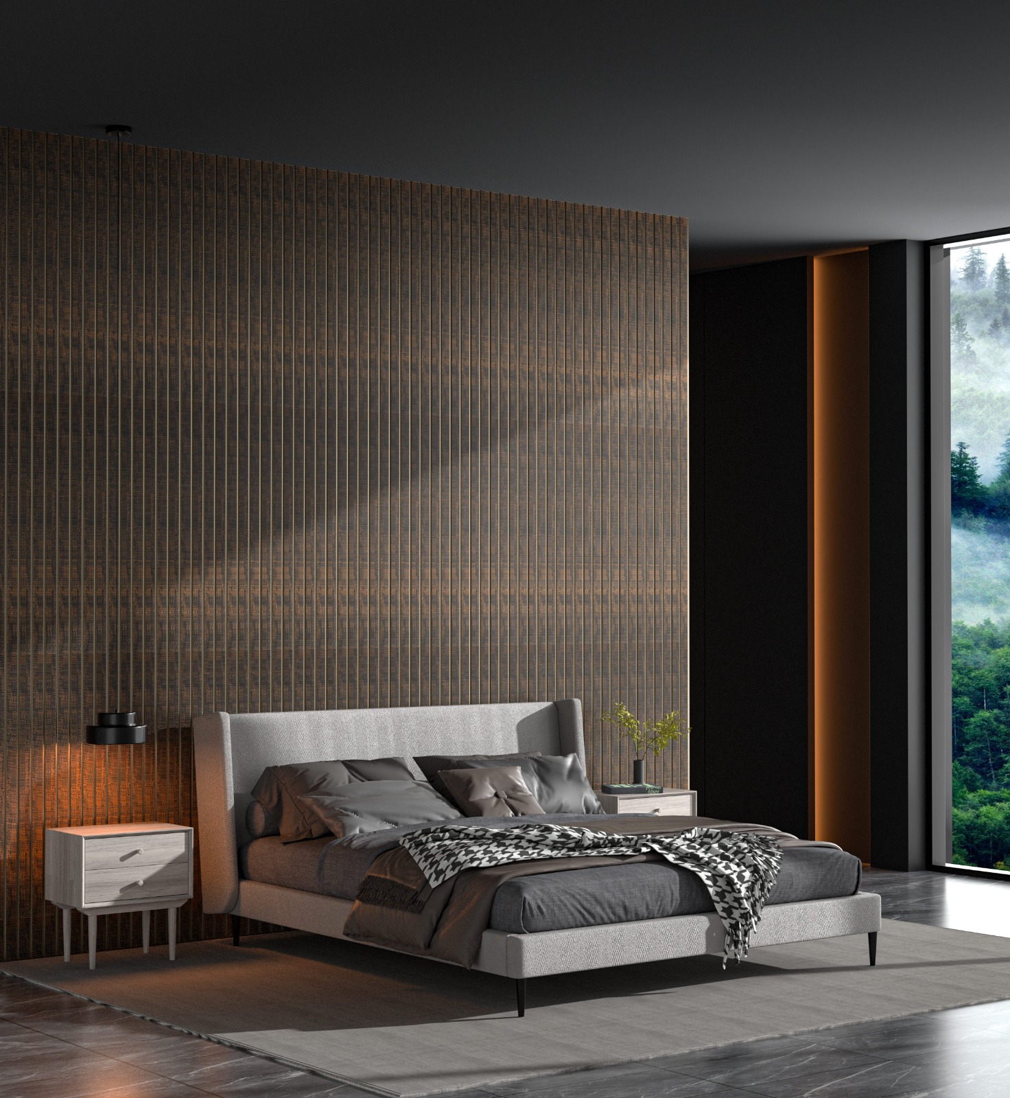 Enhance Your Interiors with Phoenix WPC Charcoal Louvers